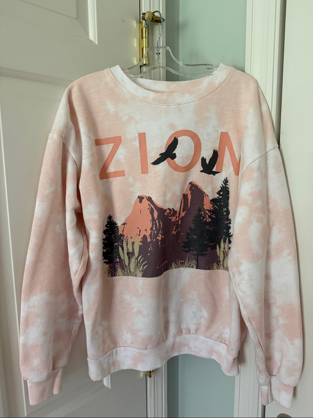 IML | White and pink Graphic Zion Sweatshirt size XS